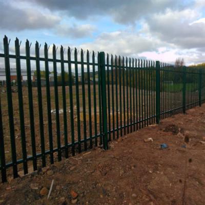 China Hot Sales and Cheap PVC Palisade Garden Galvanized Palisade Fence Price Palisade Fence Available in a Flat for sale