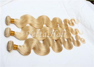 China Great Length Bleach Blonde Virgin Human Hair Extensions No Terrible Smell for sale