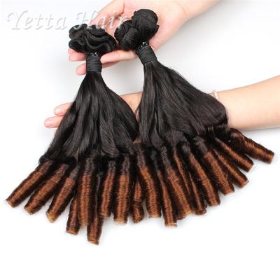 China Professional Unprocessed Funmi Virgin Hair 16 Inch Ombre Spiral Curl for sale