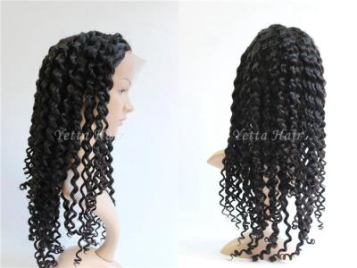 China Healthy Deep Wave Curly Full Lace Human Hair Wigs For Black Women for sale