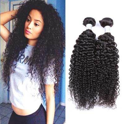 China Virgin Kinky Curly Hair 7A Peruvain Human Hair Weave Extensions 3 Bundles for sale