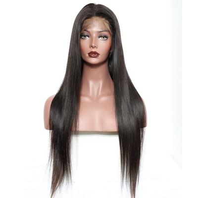 China 360 Full Lace Peruvian Hair Wigs Straight 130 Density Natural Color for sale