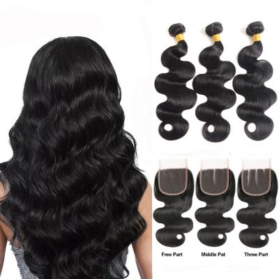 China Minimum Shedding Unprocessed Cambodian Human Hair Weave / Body Wave Human Hair for sale