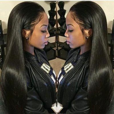 China 100% Brazilian Human Hair Lace Front Human Hair Wigs With Baby Hair Straight for sale