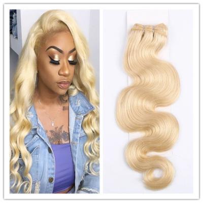 China 613 Blonde Color 100% Virgin Cambodian Wavy Hair Extensions Full And Thick Ends for sale