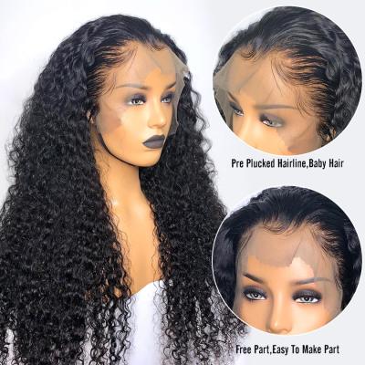 China 10A Grade 100% Brazilian Full Lace Human Hair Wigs Natural Hairline Deep Wave for sale