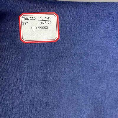 Китай 90% полиэстер 10% хлопок ТК ткань для облицовки одежды 96x72 58/59 дюйм продается