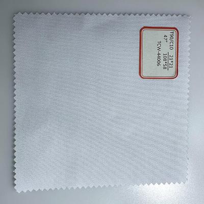 China Dyed Twill TC90/10 Workwear Fabric 21X21 108x58 Poly Cotton Twill Fabric for sale
