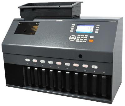 China KOBOTECH LINCE-91C 10 Channels Value Coin Sorter Counter counting sorting machine(ECB 100%) for sale