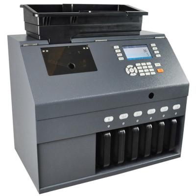 China KOBOTECH LINCE-60C 6 Channels Value Coin Sorter Counter counting sorting machine(ECB 100%) for sale