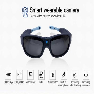 Chine les verres de caméra de 1080P HD folâtrent l'Eyewear visuel des lunettes de soleil DVR jusqu'à la mémoire de 30FPS 64GB à vendre