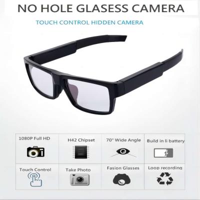 China 1080P HD Hidden Camera Sunglasses NO Button No Hole Touch To Recording In 3-5 Seconds for sale