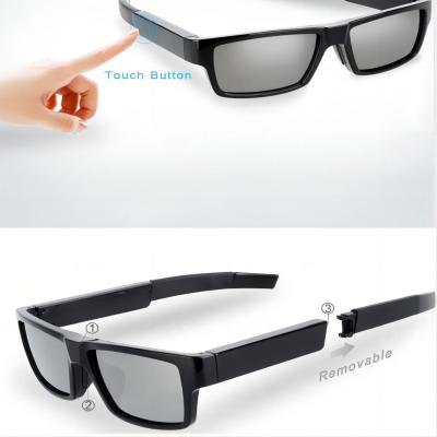 China Os óculos de sol video escondidos G2-64G com 80° dobram a câmara de vídeo Wearable de gravação do corpo à venda