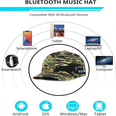 China Wireless bluetooth speaker hat, Washable+ adjustable  with HIFI sound for  baseball sport, Ice-skating etc outdoor sport for sale