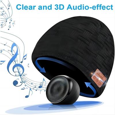 China Skiing Wireless Music Beanie Hat With Bluetooth HiFi Dual Speakers for sale