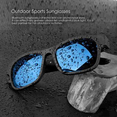 China Wireless Sunglasses IPX4 Waterproof  Bluetooth Music with Open Ear style Black for sale
