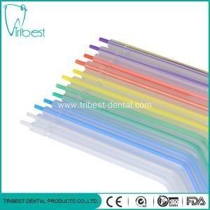 China Hot Sale Dental materials Disposable Dental Air-water Syringe Tips with Colorful Core for sale