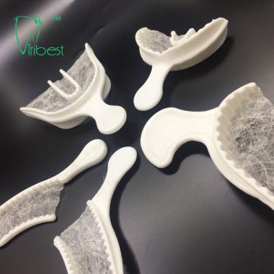 China FDA Disposable Dental Impression Trays Non Woven Gauze Plastic Mesh for sale