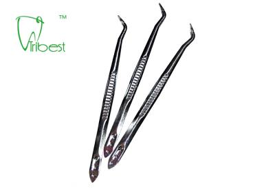 China Anti Rust Double Elbow Full Metal Teeth Tweezers for sale