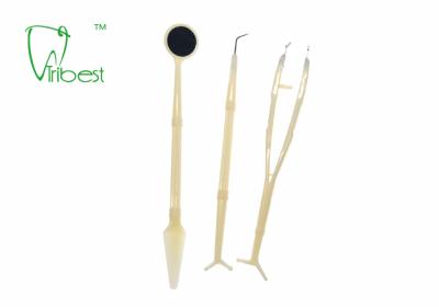 China 3 In 1 Disposable Dental Kit Probe Mirror Tweezer for sale