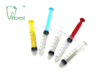 China Medical Self Aspirating Disposable Colorful Dental Syringe 5ml for sale