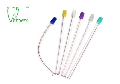 China PVC Dental Disposable Saliva Ejector Clear Body Colorful Tip for sale