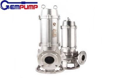 China WQP SS316 Stainless Steel Submersible Pump 10-400m3/H Acid Resistant for sale