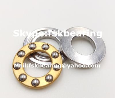 China Certificated F3-6M , F4-10 Miniature Thrust Ball Bearings Steel Cage / Brass Cage for sale