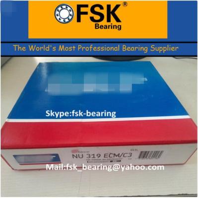 China Double Row NU319 ECM Cylindrical Roller Bearing Brass Cage 95 X 200 X 45mm for sale