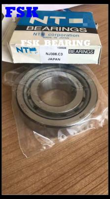 China Iron Cage NJ308 C3 , NJ308 ECJ C3 Cylindrical Roller Bearing Automotive Gearbox Bearing for sale