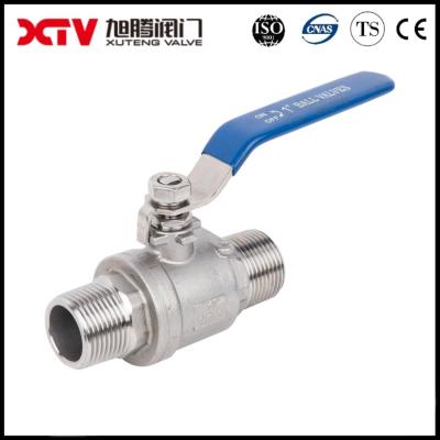 China Gas Media 2PC Stainless Steel External Thread Ball Valve 20.00cm * 10.00cm * 8.00cm for sale