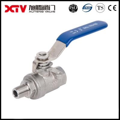 China Normal Temperature Xtv 2PC Stainless Steel Ball Valve with Internal and External Thread for sale
