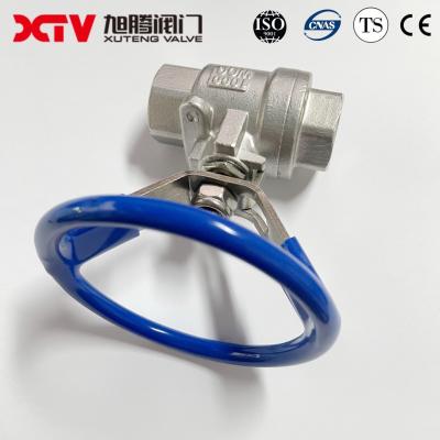 China Round Handle Threaded Connection Stainless Steel Ball Valve with Customizable Options for sale