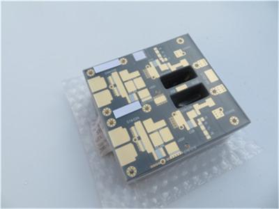 China Placa de circuito PCB de máscara de solda preta de alta frequência DK2.65 F4B com base em PTFE 1,6 mm à venda