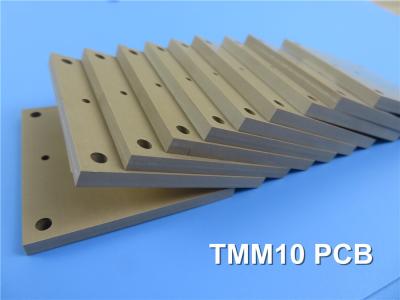 Китай Материал печатной платы Rogers TMM10 для высокой надежности отверстия PTH продается