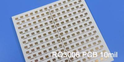 中国 ロジャースRO3006の高周波プリント基板の2層のロジャース3006 10mil PCB DK6.15 DF 0.002のマイクロウェーブ金PCB 販売のため