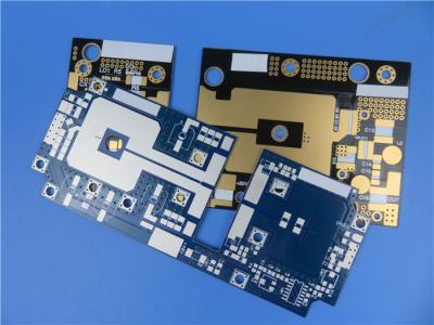 Китай Double Sided RF-60TC PCB Board Built On 25mil Substrates With Immersion Gold продается