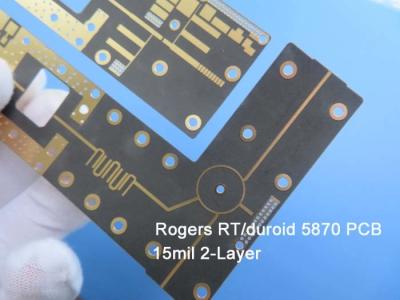 China Rogers RT/Duroid 5870 White Silkscreen 0.4mm High Frequency PCB Design OSP Surface Finish PCB for sale