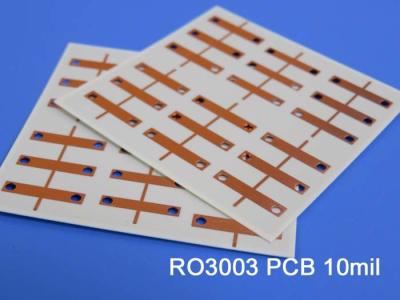 中国 ロジャースRO3003高周波PCBの2層のロジャース3003の10milサーキット ボードDK3.0 DF 0.001のマイクロウェーブPCB 販売のため