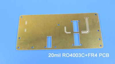 Κίνα 4 υβριδικός πίνακας Bulit PCB στρώματος σε Rogers 20mil RO4003C και FR-4 προς πώληση