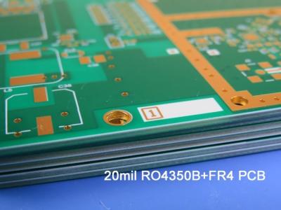 China Rogers 4350 Blind Via PCB de señal mixta de 6 capas para receptor de satélite digital en venta
