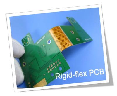 China 2.0mm Rigid Flex PCB 6 Layer PCB With Green Solder Mask for sale
