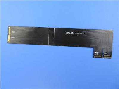 China GPS Navigation PI Substrate Flexible PCB Board With Black Solder Mask for sale