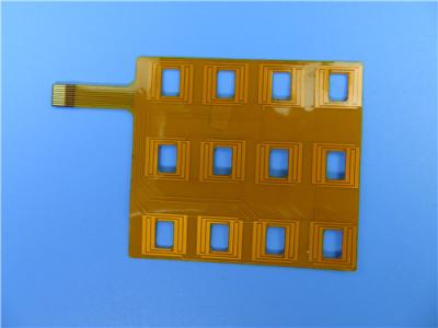 China Immersion gold 0.1mm Flexible PCB Board For Keypad Membrane for sale