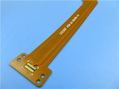 China Multilayer Flexible Printed Circuit (FPC) 4-layer Flex PCB with 0.25mm Thick and Immersion Gold for Display Backlight for sale