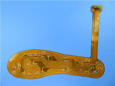 China 2-Layer Flexible Printed Circuit (FPC) Built on Polyimide With Immersion Gold and Stiffener for Sports Insole for sale