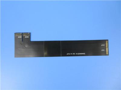 China Double Layer Flexible Circuit Board (FPC) Built on Polyimide With Black Coverlay for Medium Access Control for sale