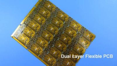 China Double Sided FPC Dual Layer Flexible Printed Circuit 0.2mm thickness 2 Layer FPC with white silkscreen for LCD Module for sale