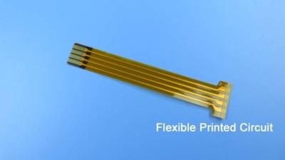 China Tira de enlace conectiva flexible del circuito impreso con el oro del diseño simple y de la inmersión para el cable plano flexible en venta