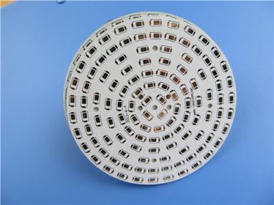 China LED que enciende el PWB de la base del metal de 1.6m m con soldar del aire caliente en venta